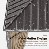 GREEN PARTY 12 X 18ft Hardtop Gazebo with Nettings and Curtains, Heavy Duty Double Roof Galvanized Steel, Outdoor Aluminum Gazebos Pergolas for Patios, Backyard, Deck, Garden, Lawns GREEN PARTY