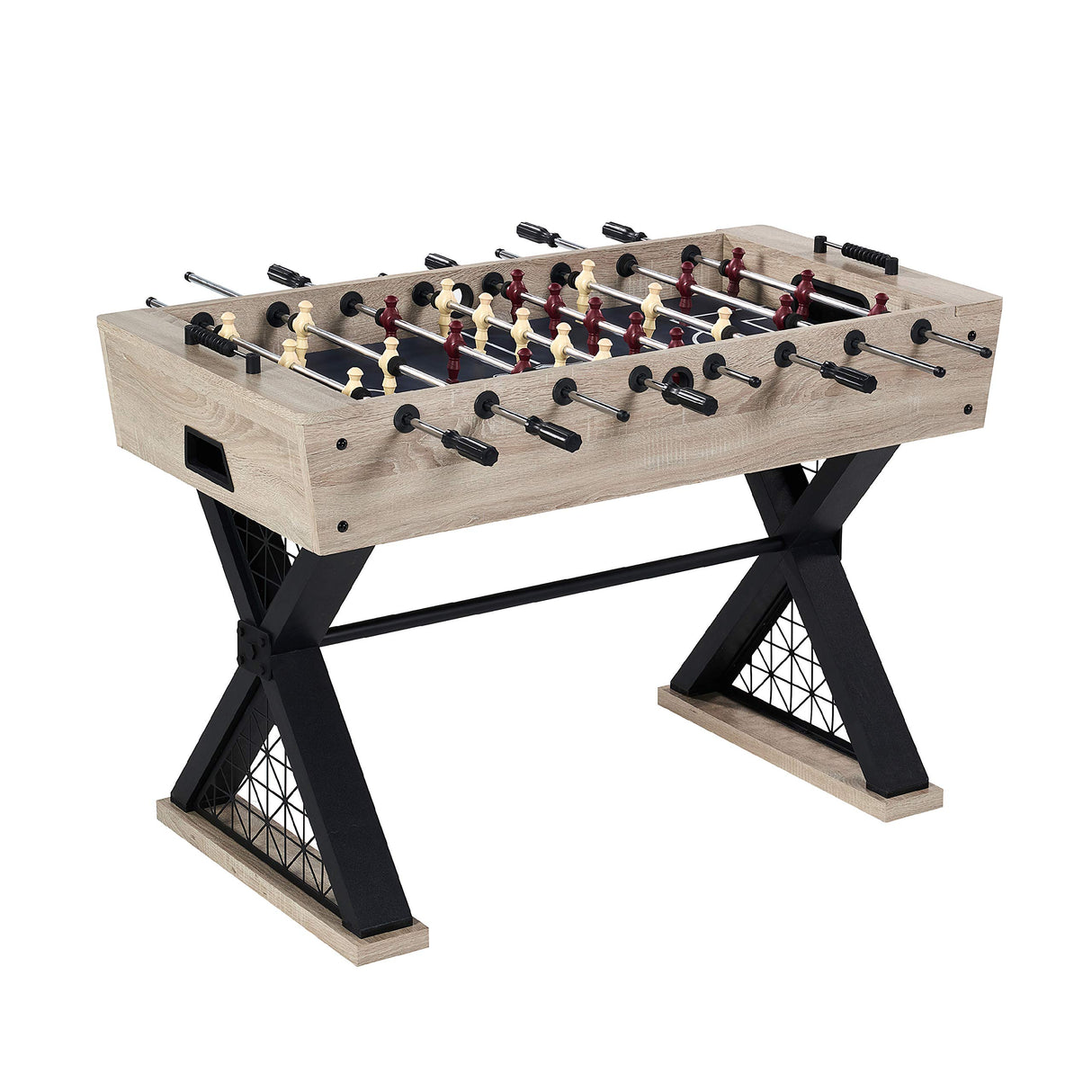 Barrington Billiards Brooks 48 Inch Foosball Table, Black/Brown Barrington Billiards