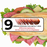 Starfrit Deli Slicer, 11" x 11.8" x 7.9", Green Starfrit