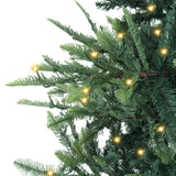 Naomi Home 9ft Nordic Christmas Tree with Lights, Realistic Charming Christmas Tree Prelit with 2106 Branch Tips, 1100 Warm Lights and Metal Stand, Aritificial Christmas Tree Naomi Home