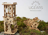 UGEARS Archballista and Tower Wooden 3D Puzzle - Mechanical Model for Self Assembly - Laser-Cut DIY Kit UGEARS