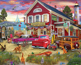 White Mountain The Trading Post Summer Puzzles 1000 Pieces Beach Jigsaw Puzzle for Adult Grandparents and Family White Mountain