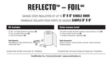 GARAGE DOOR INSULATION KIT, 8'x8'. DIY KIT. REFLECTIVE INSULATION WoodArtSupply