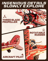 ROKR 3D Wooden Puzzles for Adults,Gravity Swing Model kit, 163Piece 3D Puzzles for Adults ROKR