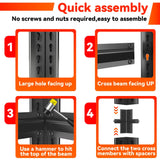 63''H Garage Shelving Heavy Duty Garage Storage Shelves, 3000LBS Capacity Adjustable 5 Tier Metal Industrial Shelf Unit for Kitchen, Utility Room, Warehouse and Basement, Black (14''Dx40''Wx63''H) ErgoNova