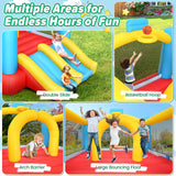 AKEYDIY Bounce House for Kids,13 x 12ft Obstacle Course Bounce House Jump 'n Slide for 3-12 yr Kids, Inflatable Bouncy House with Double Slides&Large Bounce Area - Bouncy Castle for Indoor/Backyard AKEYDIY