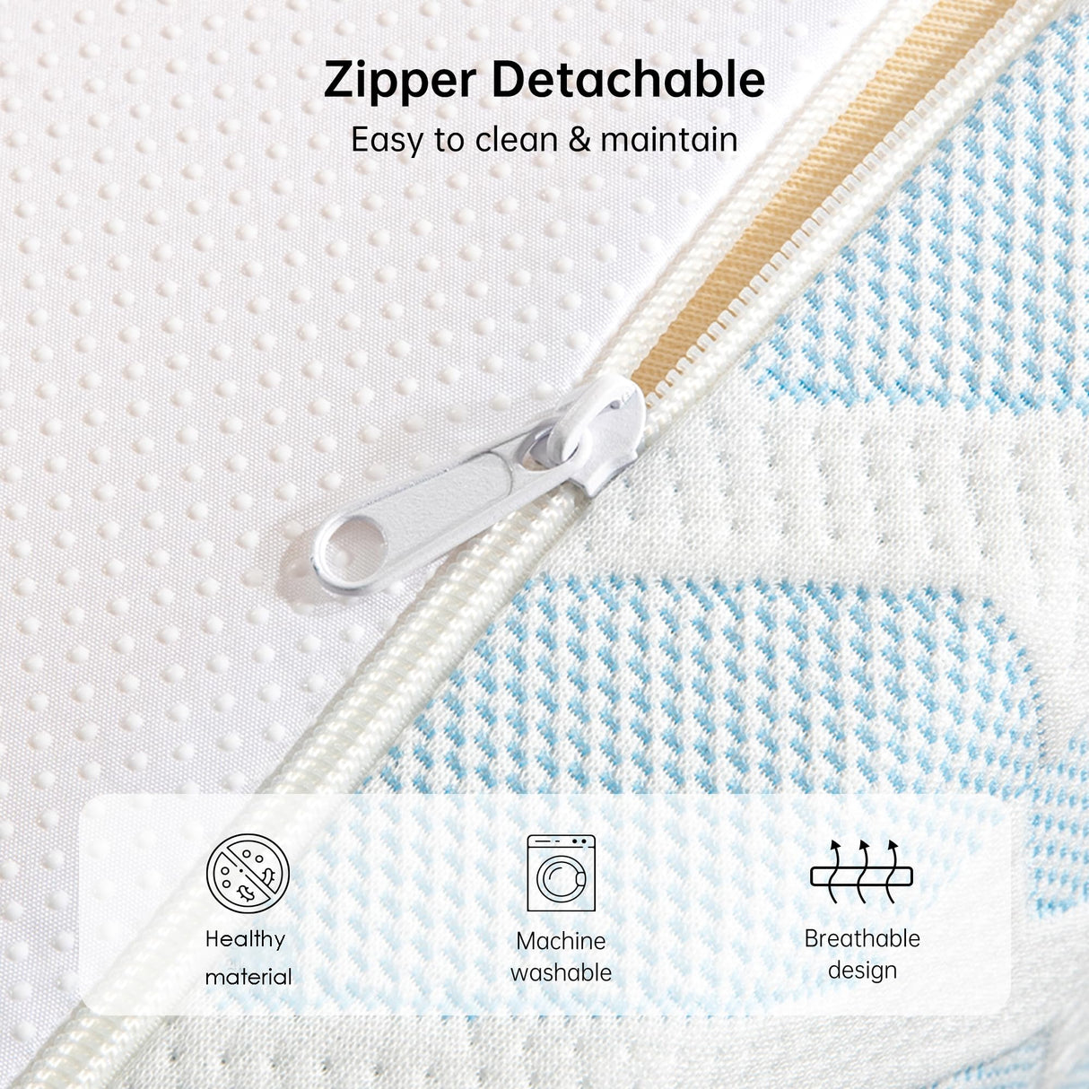 GTWMAT 5 inch Twin Mattress for Kids, Cooling Memory Foam Mattress in a Box for Bunk Bed Trundle Bed Pressure Relief, Removable Washable Cover, Medium Firm, CertiPUR-US Certified GTWMAT