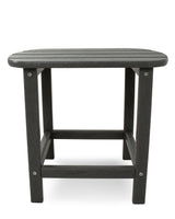 POLYWOOD SBT18GY South Beach 18" Outdoor Side Table, Slate Grey Polywood