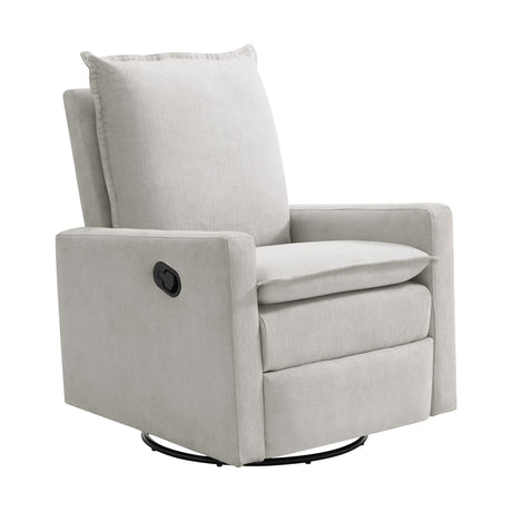 Oxford Baby Uptown Upholstered Swivel Glider & Recliner Nursery Chair, Sand Oxford Baby