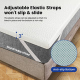 Czpalo 3 Inch Gel Memory Foam Mattress Topper Queen, Cooling Mattress Topper with Removable & Washable Bamboo Cover, CertiPUR-US Certified Czpalo