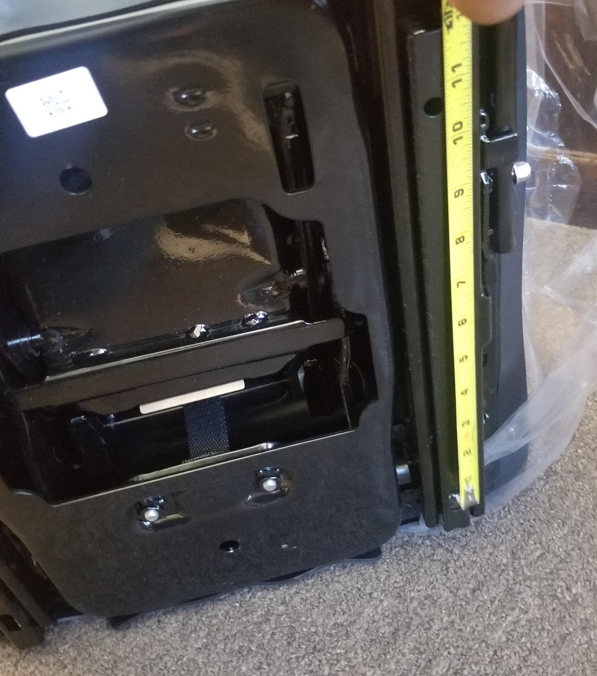 DSC Tractor Seats, TSKL10, Forklift and Tractor Suspension Seat with Adjustable Armrest and Document Bag. WoodArtSupply