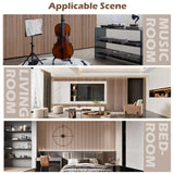 Kieacia Wood Slat Acoustic Panels for Wall and Ceiling | 3D Slat Wood Panels| Decorative Soundproof Paneling | Noise Reduction | 94.49"x 23.62" Each Box-Natural Walnut Kieacia