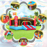 AKEYDIY Big Inflatable Bounce House for Big Kids, 13FT Outdoor Inflatable Bouncers with Blower, Double Basketball Hoop, Throw Ball Game, Punching Game, Jumping Bouncy Castle (Extra Large Bounce House) AKEYDIY