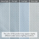 Madison Park Galen Cordless Roman Shades - Fabric Privacy Single Panel Darkening, Energy Efficient, Thermal Insulated Window Blind Treatment, for Bedroom, Living Room Decor, 31" x 64", Blue Madison Park