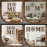 Qunclay 4 Pcs Windmill Wall Decor Wooden Home Letters Decoration Rustic Farmhouse Home Hanging Wood Sign Farmhouse Wall Decor for Living Room Kitchen Bedroom Porch(Brown) Qunclay