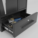 KAER 5-7 Gun Safe,Gun Safes for Home Rifles and Pistols,Combination Gun Safes,Gun Safe & Cabinet,Gun Cabinet for Rifles and Shotguns,Gun Cabinets with Drawers, Pistol Pouch and Removable Shelf KAER
