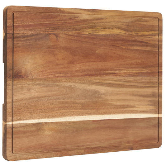 Extra Large Butcher Block Cutting Board Wooden Cutting Boards for Kitchen with Handles Chopping Block with Juice Groove Butcher Block Board Large - WoodArtSupply