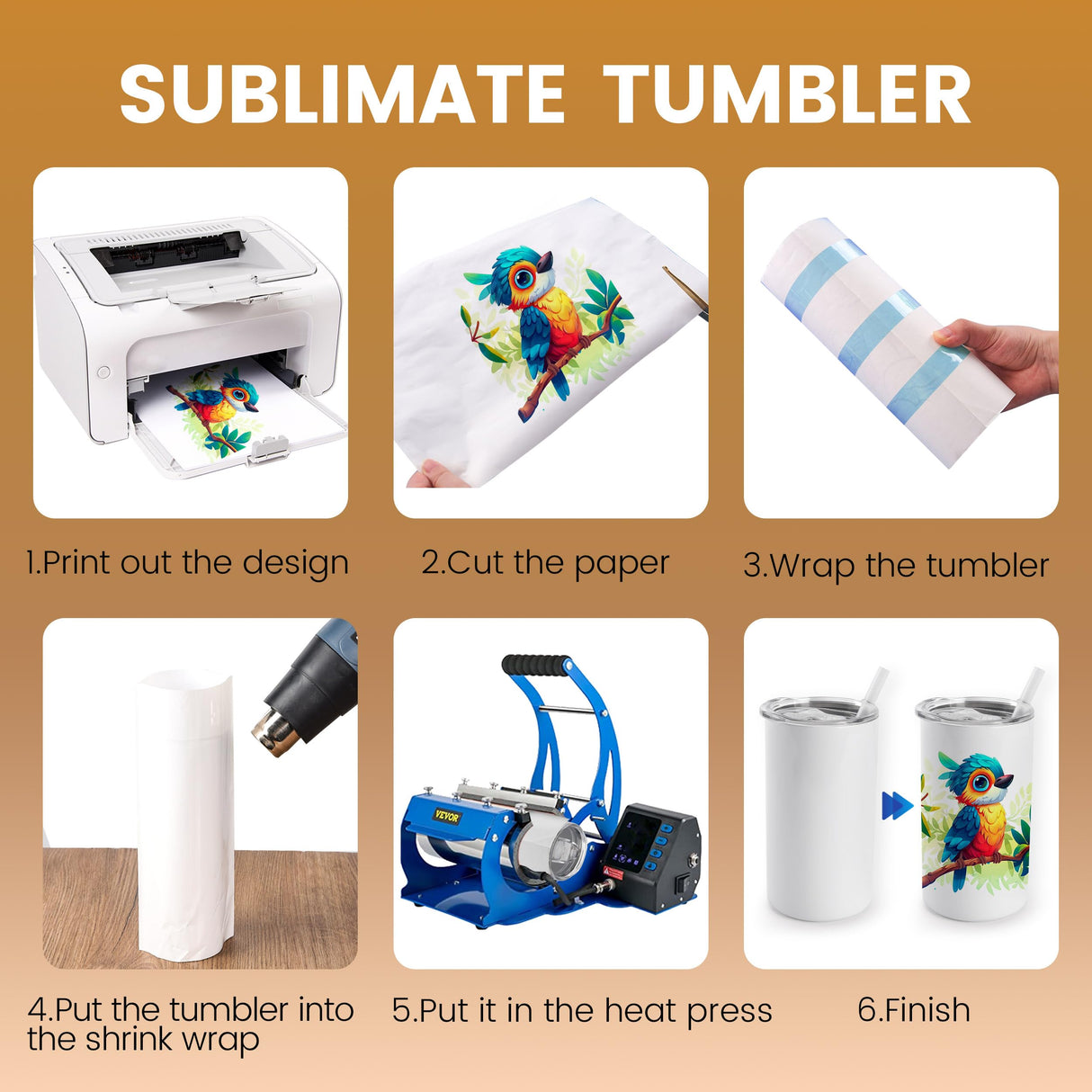 Joyclub 4 Pack 12 oz Sublimation Tumblers Stainless Steel Skinny Straight Sublimation Tumbler with Lid and Straw Ideal for DIY Gifts, Tea, Coffee，Wine Joyclub