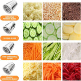 Slicer Shredder Attachment for Kitchenaid Stand Mixer, Salad Machine with Vegetable Slicer, Salad Maker, Food Slicers Cheese Grater Attachments for Mixer Dishwasher Safe By Airpro,Blue Airpro