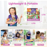 SYNARRY Princess Fairy Party Magnetic Puzzles for Toddlers 3-5 Girls, 36 Pieces Travel Puzzles for Kids Ages 4-6, Airplane Car Road Trip Activities Games Toys for 3 4 5 6 Year Old Girls Birthday Gifts SYNARRY