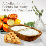 Dough Bowl Candle Co. Vanilla Latte Soy Candle - 6 Wick Rustic Farmhouse Decor Odor Eliminator in Wooden Bowls, 32 Oz Wooden Dough Bowl Candle, All-Natural Gifts for Women or Men, Coffee Table Decor Dough Bowl Candle Company