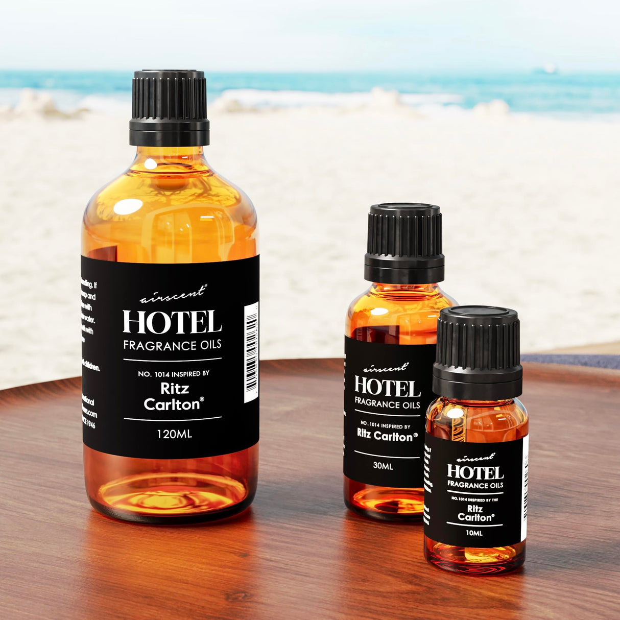 AirScent Hotel Diffuser Oil Inspired by The Ritz Carlton Hotel Scent - Premium Fragrance Oil No. 1014 for Ultrasonic and Waterless Diffusers and Crafting - 10 mL, 0.34 fl oz Glass Dropper Bottle Air-Scent
