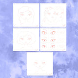 Fashion Angels Make-up & Hair Design Sketch Portfolio (11452) Sketchbook for Beginners, Sketchbook with Stencils and Stickers for Ages 6 and Up Fashion Angels