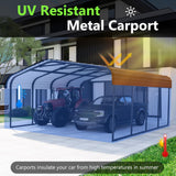 Royal Windsor 20×20 FT Metal Carport Car Port for 2 Car, Multi-Use Heavy Duty Metal Garage Shed for Car, Outdoor Car Port Kit with Galvanized Steel Roof Building and Frame Royal Windsor