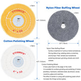 CTISMICE Jewelry Bench Polisher, Adjustable Variable Speed Benchtop Polishing Machine, 450W Buffer Grinder with 8pcs Buffing Wheels, 2pcs Polish Compound, Safety Glasses for Jewelry, Metal, Wood CTISMICE