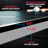 MD Sports Table Tennis Set, Regulation Ping Pong Table with Net, Paddles and Balls (8 Pieces) - Green and White MD Sports