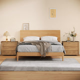 Tribesigns Nightstands Set of 2, 32-Inch Wide Night Stand with Storage Drawers for Living Room, Bedroom, Rustic Brown (2PCS) Tribesigns