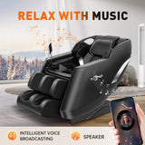 Redcamp Massage Chair Full Body: with 8-Point Fixed Nodes, Zero Gravity, Waist & Leg Heating, Airbag Massage, Bluetooth Music, LED Remote, Foot Rollers, Auto Programs, Adjustable Calf Redcamp