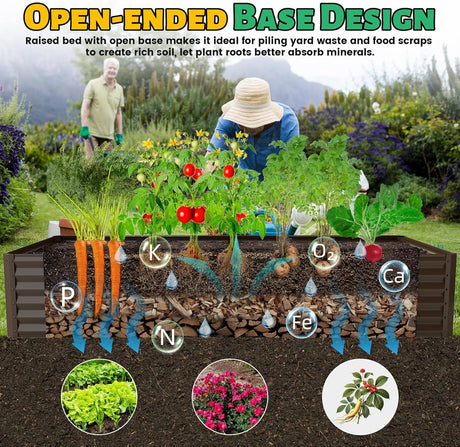 6x3x1.5ft Galvanized Raised Garden Bed HouseOfZazla