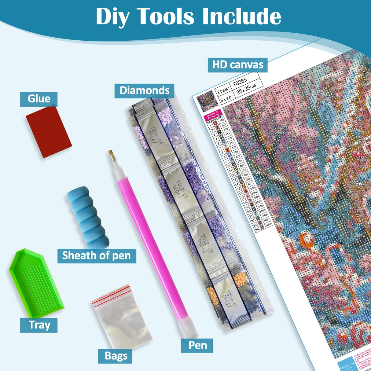 VCLKDIY Winter House Tree Diamond Art Kits for Adults, 5D Diamond Painting Kits for Adults Beginners, DIY Full Round Drill Diamond Dot Painting Gem Art Kits for Adult, Home Wall Decor 13.8x13.8 Inch VCLKDIY