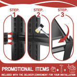 72"H Storage Shelves 5-Tier Garage Shelving 3500LBS - Commercial Steel Storage Rack Adjustable Metal Shelving Unit for Garage, Basement, Warehouse, Pantry, Kitchen, 72"H x 16"D x 36"W, Black PRESTELION