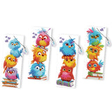 4pcs Bird Diamond Art Bookmarks,Diamond Painting Bookmarks Kits for Adult,DIY Gem Art Small Crafts with Rhinestone Tassel,Paint by Diamonds for Graduation Birthday Reader Gifts. (Bird) NDNXYXGS