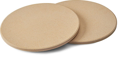 Napoleon Personal Sized Pizza Baking Stone Set - BBQ Grill Accessories, Two 10-inch Personal Pizza Baking Stones, Stone Oven Pizza, Pizzeria Results, Easy To Use, Use In BBQ Grill or Oven