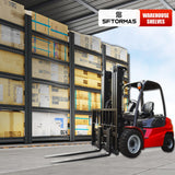 SFTORMAS 87" H Garage Shelving Heavy Duty Storage Shelves Adjustable 5 Tier Metal Shelves for Garage Warehouse Basement Industrial Utility Racks,Black SFTORMAS