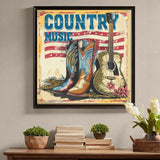 RYMILIE Diamond Art Kits for Adults-Country Music Diamond Art Kits for Beginners-DIY 5D Cowboy Boots Diamond Painting Kit for Home Wall Decor Gifts【13.7x13.7inch】 RYMILIE