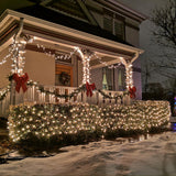 Eueasy LED Net Lights, 270 LED 10x10FT with Timer & 8 Lighting Modes, Outdoor Net Lights for Gazebo, Bush, Wedding, Holiday Eueasy