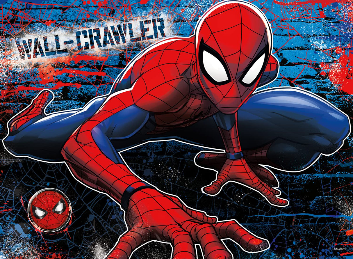 Buffalo Games - Marvel - Wall-Crawler - 100 Piece Jigsaw Puzzle for Families -Challenging Puzzle Perfect for Game Nights - Finished Size is 15.00 x 11.00 Buffalo Games