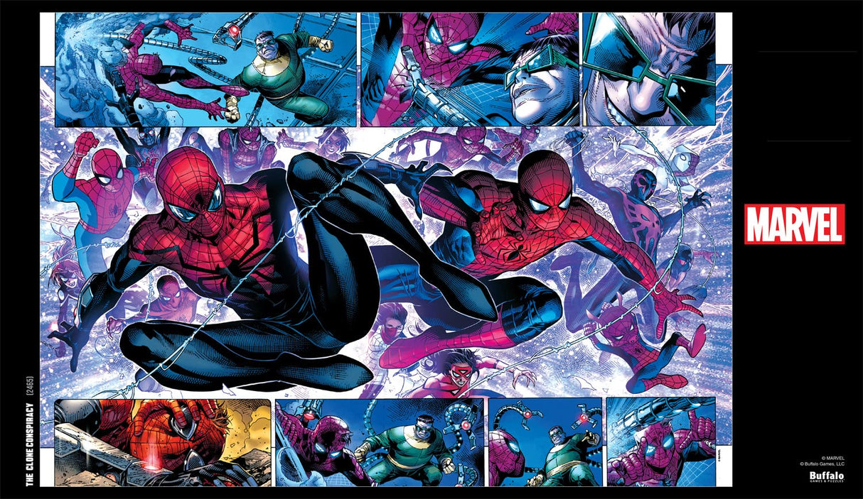 Buffalo Games - Marvel - The Clone Conspiracy - 1500 Piece Jigsaw Puzzle for Adults Challenging Puzzle Perfect for Game Nights - Finished Size is 38.50 x 26.50 Buffalo Games