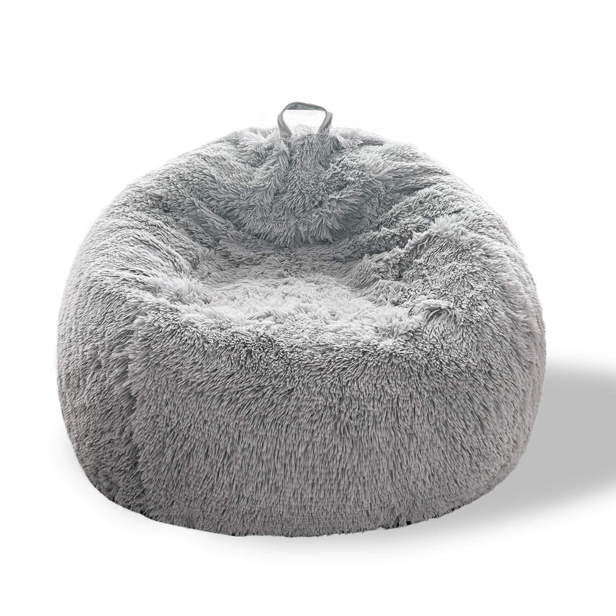 BCU Bean Bag Chair Cover Ultra Soft Fluffy Faux Fur Beanbag Cover Plush Living Room Chairs Cover for Adults and Kids, Grey BCU