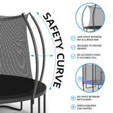 ALTLER Trampoline 14FT Enclosure Net Outdoor Jump for Kids and Adults Round ASTM Approved Heavy-Duty Bounce Mat with Enhanced Weight Capacity ALTLER