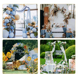 yumiaohe 7.2FT Metal Wedding Balloon Arch Stand Gold Stable Backdrop Stand Arch Frame for Birthday Party Bridal Baby Shower Christmas Ceremony Decoration yumiaohe