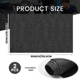 Tinideya 2 Pcs Garage Floor Mat 60 x 32 Inch Oil Spill Mat Waterproof Rubber Mat Rubber Backing Layer Garage Rug Oil Absorbent Pads Garage Carpet for Protects from Spills Drips Stains Splashes, Black Tinideya
