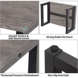 Snughome Wooden Step Stools for Adults Kids, Solid Portable Wooden Bedside Step Stool Adults Hold Up to 350 lb, One Step Foot Stool for Kitchen, Bedroom, Living Room, Bathroom - Self-Assembly(Grey) Snughome