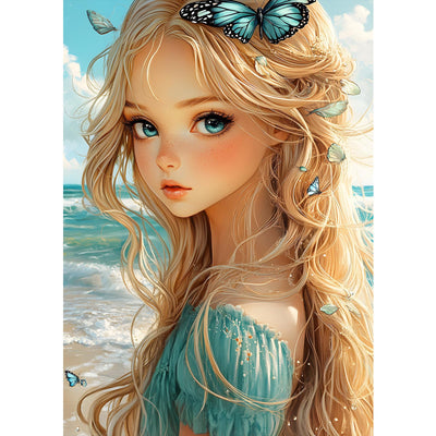 MXJSUA 5D Fairy Diamond Painting Kits, DIY Embroidery Diamond Art Painting Full Kit, Diamond Painting Kits Cross Stitch Painting for Adults Beginners 12x16 Inch