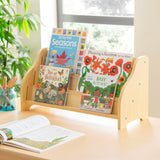 Guidecraft Tabletop Book Display: Book Shelf Display Rack for Kids Room Guidecraft