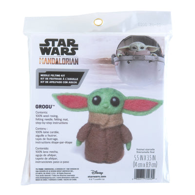Dimensions Star Wars The Mandalorian Grogu Needle Felting Kit, 5.5" x 3.5", Multicolor